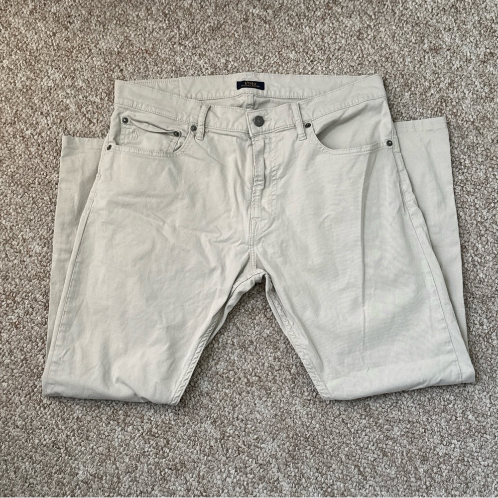 Polo Ralph Lauren Men’s Sullivan Slim Straight Jeans In Off-White